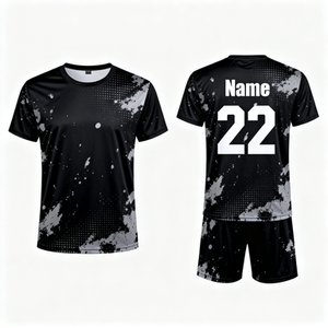 Ensemble de maillot de football pour adultes avec chaussettes, uniforme de football, impression par transfert thermique, 100% polyester, séchage rapide, léger, respirant - Product Image 4