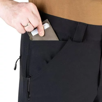 Pantalon léger imperméable coupe-vent respirant en tissu Oxford fin nylon/élasthanne séchage rapide avec fermeture éclair et 8 poches fonctionnelles élastiques