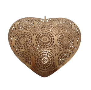 El más alto diseño decorativo metal colgante corazón cobre hoja Color para decoración de pared personalizado hecho a mano a granel - Product Image 1