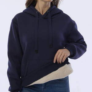 CASUAL Solid Knitted Hoodies for Woman Stylish & Comfortable Sweatshirt Perfect for Everyday Wear Custom Logo Printing Hoodies - Product Image 3