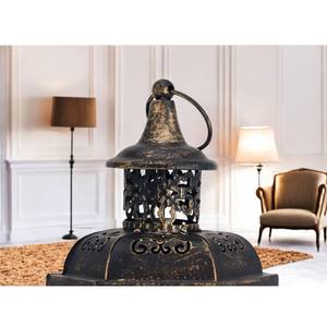 Juego de 2 Faroles de Bronce y Vidrio para Ramadán, Transforman los Espacios Ordinarios en Santuarios de Serenidad y Recuerdo - Product Image 4