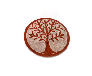 แท่นวางธูปทรงกลมทำจากหินธรรมชาติที่เผาหินเรซินสบู่สำหรับตกแต่งห้องนั่งเล่นและออฟฟิศ - Product Image 4