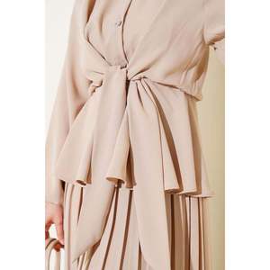 Conjunto 2 Piezas Cintura Elástica Atado Beige - Product Image 3