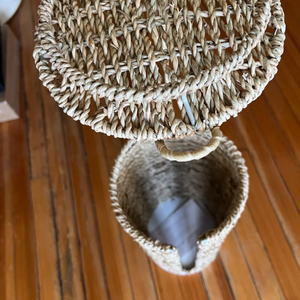 100% naturel tissé à la main Boho Seagrass porte-papier hygiénique autoportant Vietnam importation boîtes de rangement et bacs - Product Image 4