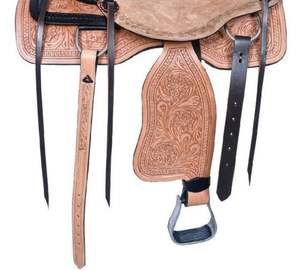 Meilleure qualité 100% selle anglaise en cuir pur selles d'équitation de Style occidental avec emballage personnalisé directement de l'Inde - Product Image 3