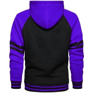 Chaqueta con capucha y cremallera de cara completa para hombre personalizada abrigo de invierno con patrón estampado de cremallera talla XL polar y tela de rizo - Product Image 6