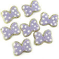 Patchs de Chenille mickey bow personnalisés de haute qualité coudre sur des patchs de broderie Chenille personnalisés fer sur des patchs de broderie Chenille - Product Image 4