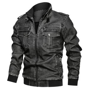 Chaquetas de cuero de alta calidad para hombre, abrigos informales de cuero PU para motocicleta, Otoño, nuevas - Product Image 6