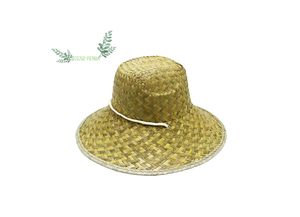 Sombrero de paja Natural 100% hecho a mano, sombrero de paja de primo ancho con Color, diseño y logotipo personalizados - Product Image 3