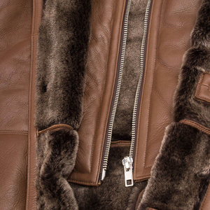 Chaqueta de invierno transpirable de lona para mujer de alta calidad, talla estadounidense con patrón sólido de piel de oveja, venta al por mayor - Product Image 4