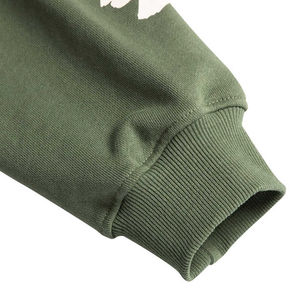 Sudadera con capucha de invierno con estampado de soplo de algodón 100% a granel con logotipo frontal personalizado, sudaderas con capucha de gran tamaño - Product Image 4