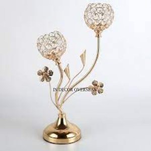 Juego más vendido de 2 portavelas con cuentas de cristal de diseñador de lujo único y decoración votiva de centro de mesa para el hogar y el Hotel - Product Image 6