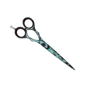 Ciseaux de coupe de cheveux enduits de papier Ciseaux à cheveux en acier métallique Ciseaux de coupe de cheveux durables avec repose-doigt réglable - Product Image 5