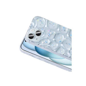 Étui en silicone TPU souple mince avec design marbré 3D brillant de luxe KHYR Hacar pour iPhone 15 11Pro XSMax Housse de téléphone portable - Product Image 5