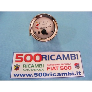 Indicateur de niveau de carburant Abarth pour Fiat 500 & 126 - Accessoire Fond Blanc 52 Niveaux - Product Image 1