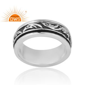 Lo último en ventas, anillo de banda nuevo de Plata de Ley 925, joyería de diseño personalizado para mujer, regalo para ella. - Product Image 1