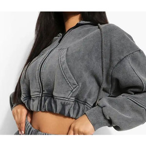 Nouvelle vente chaude Ensemble de survêtement pour femmes d'hiver 100% coton respirant Vêtements d'entraînement Jogger Personnalisation complète - Product Image 3