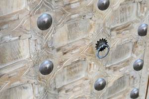 Armoire Mango MANGALORE Armoire de rangement artisanale en bois massif - Product Image 3