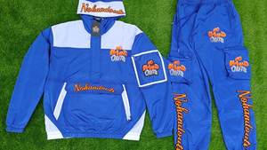 Streetwear personnalisé Survêtement à blocs de couleurs Broderie Survêtement Patchwork Réfléchissant Coupe-Vent Nylon Veste et Short Ensemble Hommes - Product Image 6