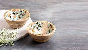 Meilleur bol à salade et à fruits en bois fait à la main, personnalisable pour la décoration de la maison, plateau de table pour servir les aliments et les fêtes, artisanat indien - Product Image 5