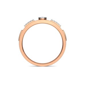 Bague en diamant de laboratoire or rose, forme marquise, design moderne, idéale pour les mariages, les fiançailles et les cadeaux - Product Image 2