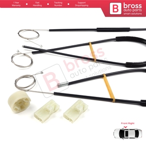 Kit de Reparación de Elevalunas BWR321 para Puerta Delantera Derecha para Vito Viano Mixto Clase V MK2 W639 2003-2010 6397200146 Repuestos Bross Auto - Product Image 6