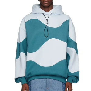 Sudadera con capucha de algodón y poliéster negro de gran tamaño para hombre, bordado 3D, impresión personalizada, nuevo diseño, sudaderas con capucha para hombre 2025, impresión personalizada OEM - Product Image 1