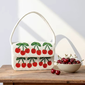 Handmade Durable Foldable Floral Beaded <b>Clutch</b> <b>Bag</b> Vintage <b>Embroidered</b> Foldover Evening Wedding Party Coin Purse-Available - Product Image 1