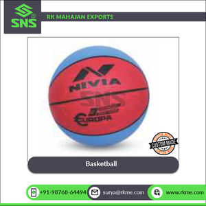 Bonne adhérence Nylon plaie vessie en caoutchouc moulé 8 panneaux Design Basketball SNS EUROPA JUNIOR pour jeu récréatif occasionnel - Product Image 5