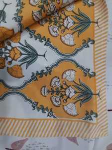 Elegante mantel de algodón con estampado de bloque indio, mantel Floral para mesa de comedor, hermosa decoración de mesa de cena impresa - Product Image 4