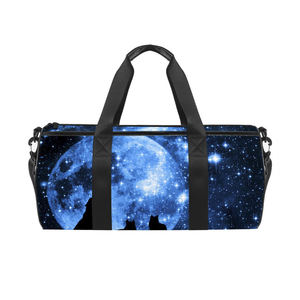 Mode cuir voyage en cuir véritable sac à main sac de sport continuer week-end sac couche supérieure peau de vache voyage sac fourre-tout 50cm MBF-0055 - Product Image 3