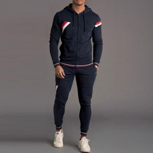 Ensemble deux pièces personnalisé de vêtements ensembles de sweats à capuche décontractés survêtements personnalisés mode de haute qualité pour hommes survêtement homme en polyester - Product Image 3
