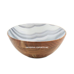 Wooden Set of Three <b>Chocolate</b> Bowl Nice Quality Handmade Serving Bowl Classic Stylish <b>fancy</b> Wooden <b>Chocolate</b> Bowl - Product Image 5