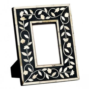 Vente en gros de cadres photo en nacre avec incrustation de nacre vintage et de taille personnalisée, design floral pour la décoration intérieure - Product Image 6