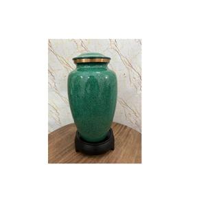 Venta caliente de aluminio para adultos Urna de cremaciones funerarias para cenizas humanas Diseño clásico Esmalte Impreso Urna de cremaciones - Product Image 1