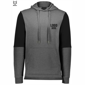 Sudadera con Capucha para Hombre, Color Negro y Rojo, Manga Raglán, Felpa, Casual, con Logotipo Estampado en la Parte Delantera, Corte Regular, para Otoño - Product Image 3