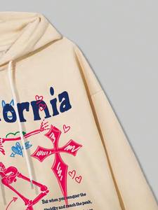 Sudadera con capucha estampada personalizada para hombre, estilo pulóver en tela transpirable y cómoda, forro polar de algodón/forro polar de poliéster - Product Image 2