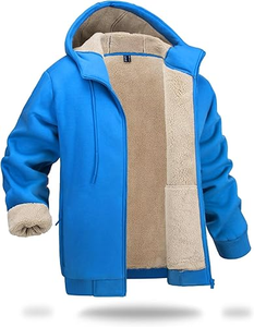 Sweat à capuche surdimensionné 600/500 Gsm en coton épais pour hommes personnalisé recadrée avec fermeture éclair complète pour impression bouffante pour l'hiver - Product Image 1