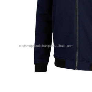 Chaqueta Varsity de estilo minimalista personalizada elegante para uso diario con logotipo de decoración de bordado de cuello alto en el Front-MCACVJ-258 - Product Image 6