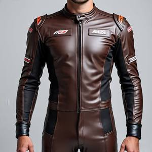 Traje de cuero de carreras de motos | Malik Raza | Colores personalizados Tamaños Logotipos Opción OEM | Oferta al por mayor - Product Image 6