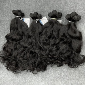Meilleures extensions de cheveux crus vietnamiens trame à double étirage à la machine en paquets de cheveux crus doux, soyeux et droits - Product Image 1