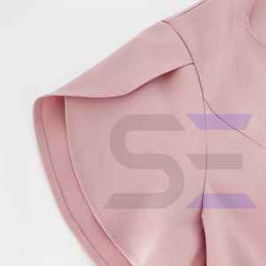 Uniformes de hospital para enfermeras, 4 vías, LICRA elástica, resistente a las arrugas, cuello redondo, cremallera, traje de mujer - Product Image 3