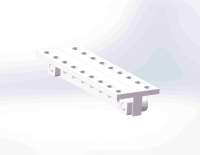 3103 Series L-Beam (8 agujeros, 64mm de longitud) Robot FTC PRIMER robot STEM robot
