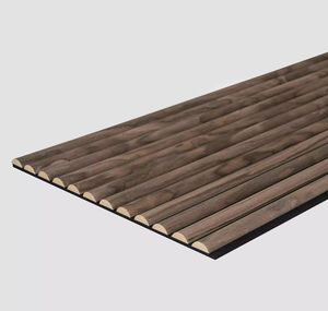 Deco ses kavisli Bar akustik duvar paneli yarı yuvarlak ahşap ses geçirmez Panel - Product Image 3