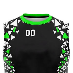 เครื่องแบบสำหรับผู้ใหญ่ Mae 7 ON 7 ON 7เสื้อทีมกีฬาดีไซน์พิมพ์ซับลิเมชันสีดำสีเขียว - Product Image 5