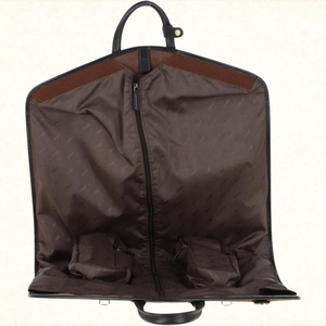 Sac de transport pour costume en cuir véritable léger et imperméable, sac de voyage pour costume, housse pour vêtements suspendus, cadeau pour garçons d'honneur, unisexe, Noël - Product Image 6