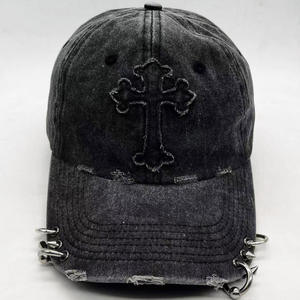 Gorras de Béisbol Personalizadas de Alta Calidad, Estilo Deportivo, Ajustables, para Adultos, de Algodón Vintage Lavado, con Anillo de Hierro y Logotipo de Parche - Product Image 1