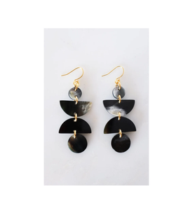 Pendientes colgantes únicos hechos con cuerno de búfalo natural, accesorios de regalo de aspecto lujoso, pendiente de cuerno de búfalo DE LA India - Product Image 4