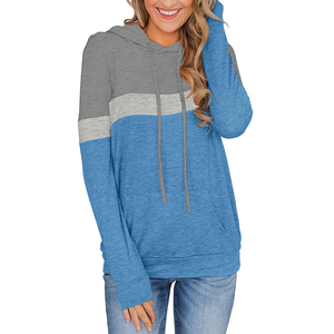 Women's Velour Hoodies Sport Style Cotton Crop <b>Tops</b> Winter Jogging Outfits Long Knitted Front Print Winter <b>Sweat</b> Track Hoodies - Product Image 2
