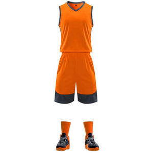 ชุดกีฬาบาสเก็ตบอลยูนิเซ็กซ์ ปี 2024 สวมใส่สบาย ระบายอากาศได้ดี ป้องกันแบคทีเรีย แห้งเร็ว ผลิตจากโพลีเอสเตอร์ 100% รับสกรีนโลโก้ - Product Image 4